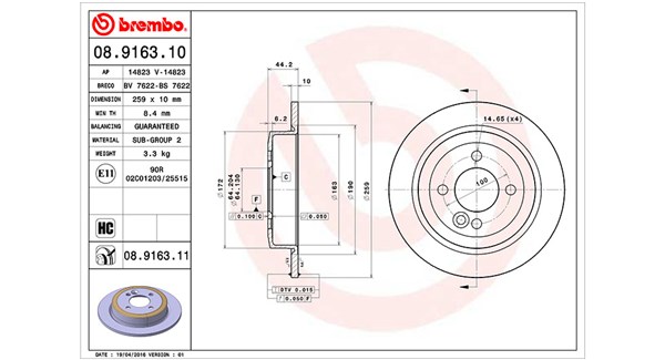 Remschijven Magneti Marelli 360406002800