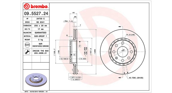 Remschijven Magneti Marelli 360406008100