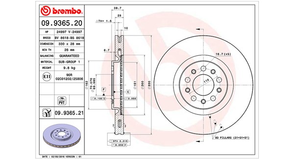 Remschijven Magneti Marelli 360406011700