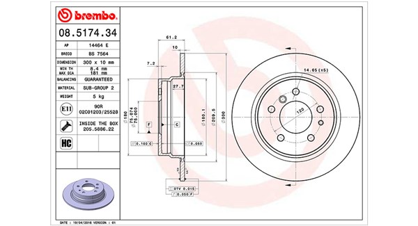 Remschijven Magneti Marelli 360406015600