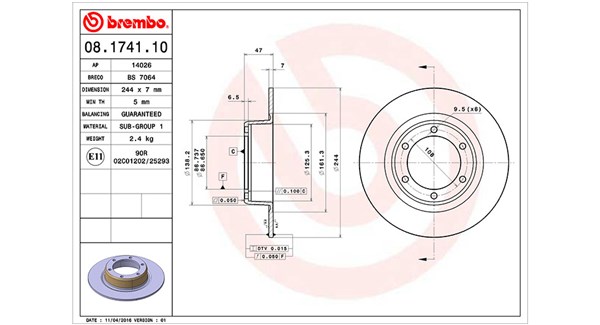 Remschijven Magneti Marelli 360406017500