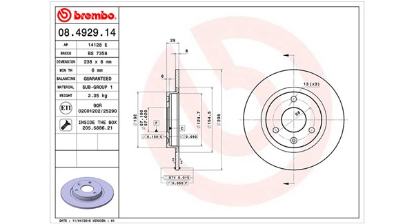 Remschijven Magneti Marelli 360406017700