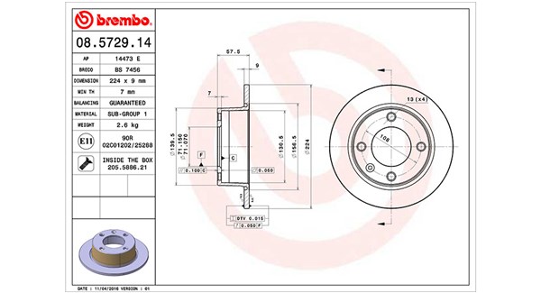 Remschijven Magneti Marelli 360406018100