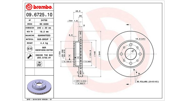 Remschijven Magneti Marelli 360406023000