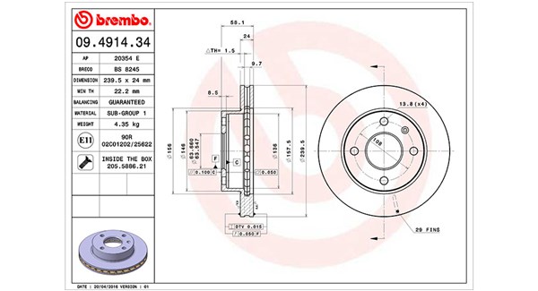 Remschijven Magneti Marelli 360406024800