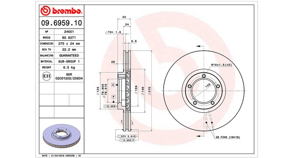 Remschijven Magneti Marelli 360406025900