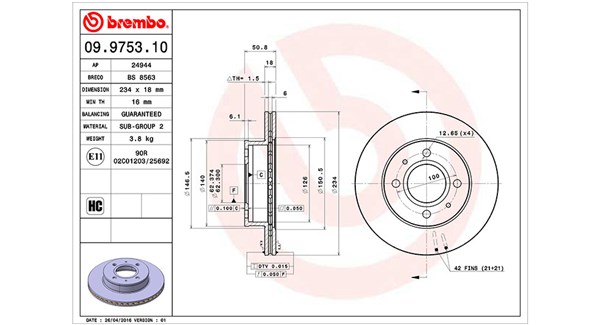 Remschijven Magneti Marelli 360406027200