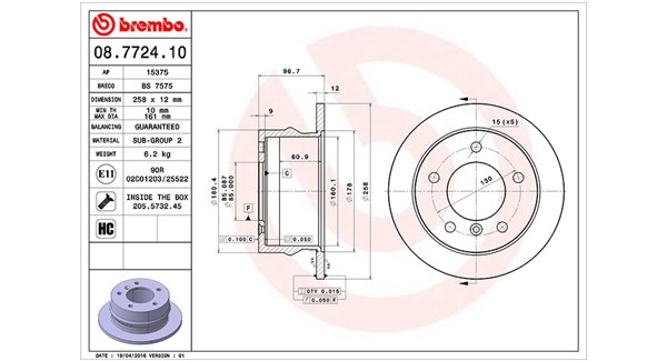 Remschijven Magneti Marelli 360406032800