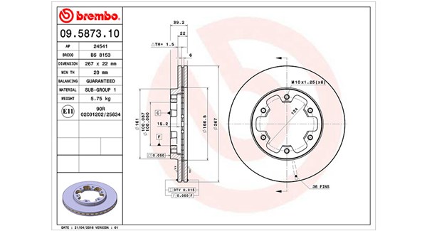 Remschijven Magneti Marelli 360406034800