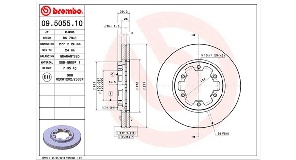 Remschijven Magneti Marelli 360406035000