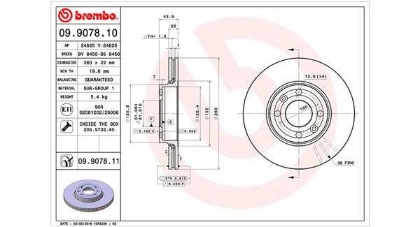 Remschijven Magneti Marelli 360406036600