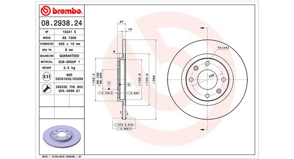 Remschijven Magneti Marelli 360406040200