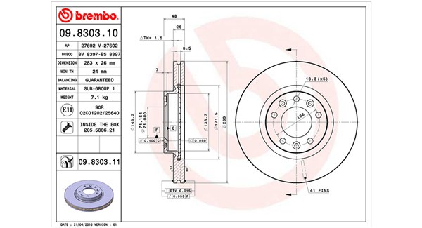 Remschijven Magneti Marelli 360406041400