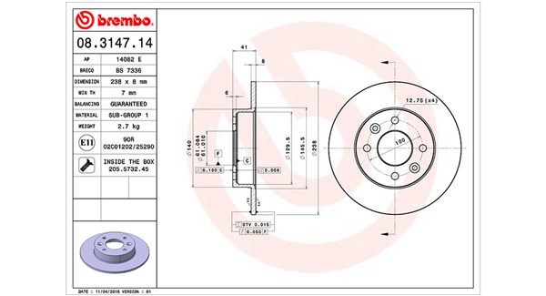 Remschijven Magneti Marelli 360406042200