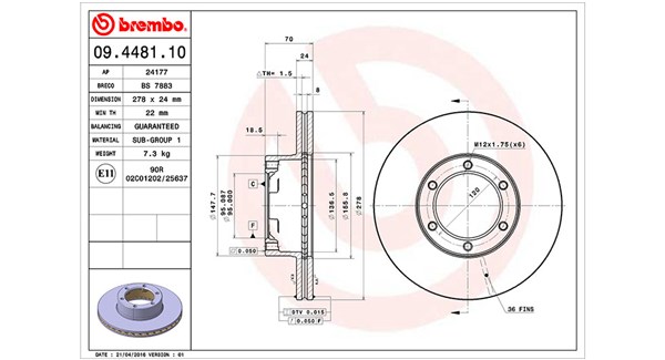 Remschijven Magneti Marelli 360406042500