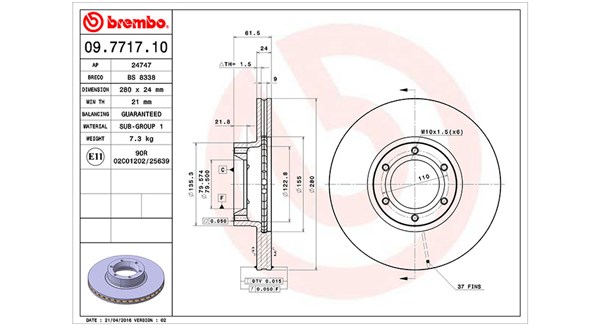 Remschijven Magneti Marelli 360406044200