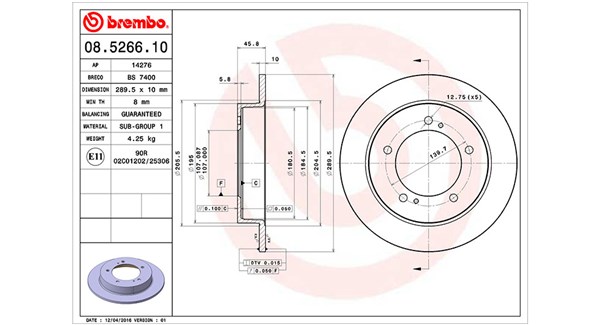 Remschijven Magneti Marelli 360406045900