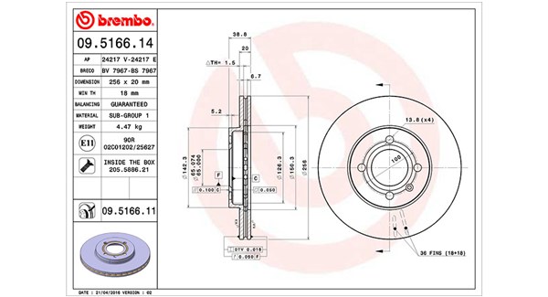 Remschijven Magneti Marelli 360406048100