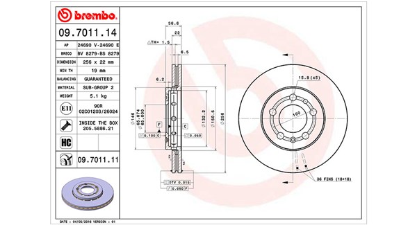 Remschijven Magneti Marelli 360406049400