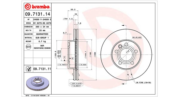 Remschijven Magneti Marelli 360406050200