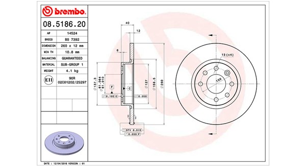 Remschijven Magneti Marelli 360406051000