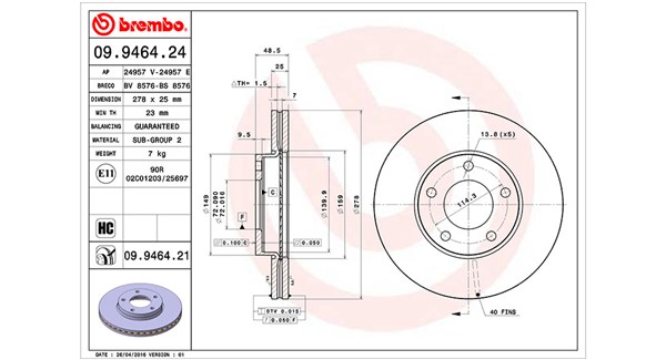 Remschijven Magneti Marelli 360406056700