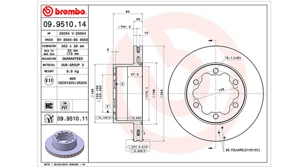 Remschijven Magneti Marelli 360406057200