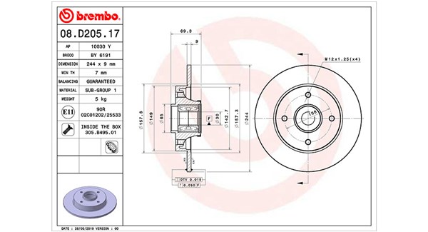 Remschijven Magneti Marelli 360406162300