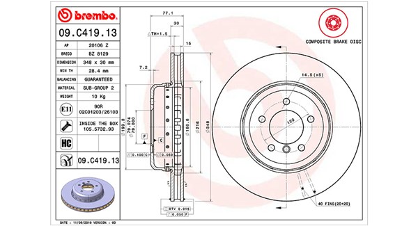Remschijven Magneti Marelli 360406133804