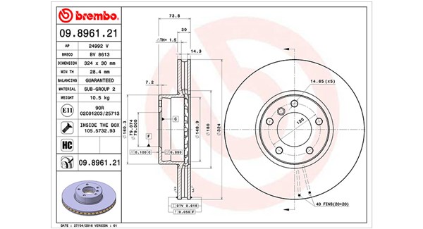 Remschijven Magneti Marelli 360406017201