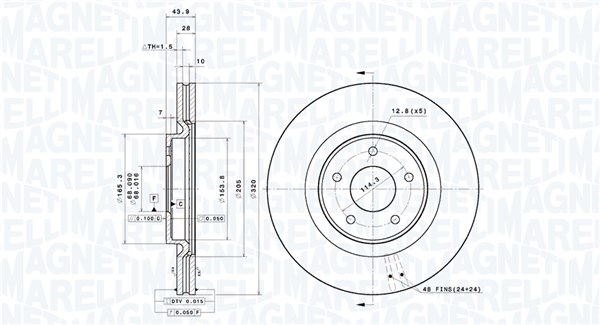 Remschijven Magneti Marelli 360406183901