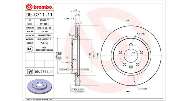 Remschijven Magneti Marelli 360406171401