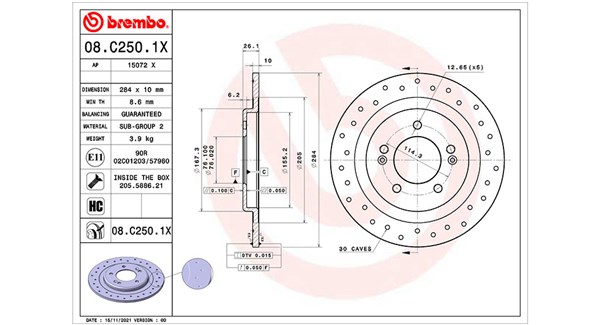 Remschijven Magneti Marelli 360406175402