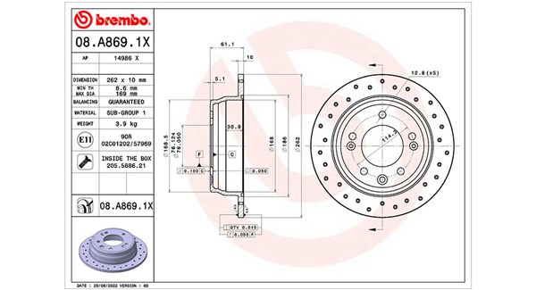 Remschijven Magneti Marelli 360406177802