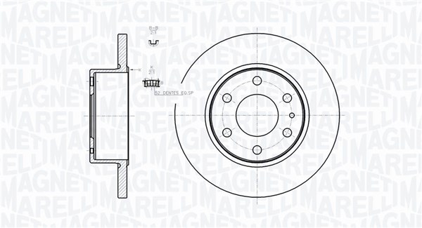 Remschijven Magneti Marelli 361302040728