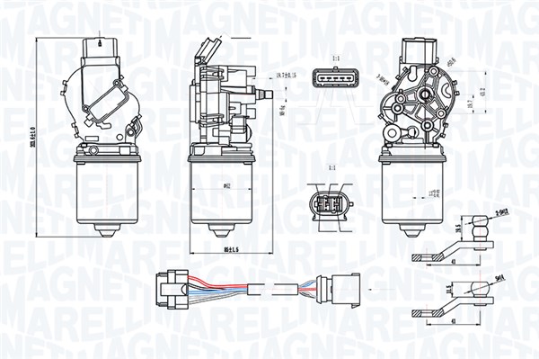 Ruitenwissermotor Magneti Marelli 064300400010