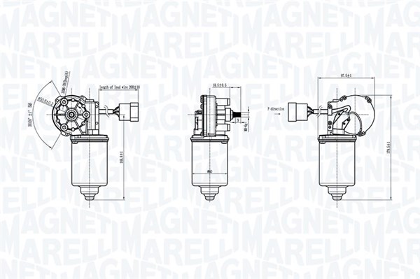 Magneti Marelli Ruitenwissermotor 064370500010