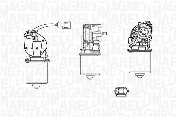 Ruitenwissermotor Magneti Marelli 064379700010