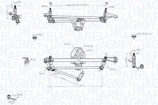 Magneti Marelli Ruitenwisserarm en mechanisme 085570707010