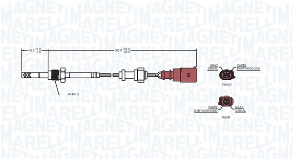 Magneti Marelli Sensor uitlaatgastemperatuur 172000015010