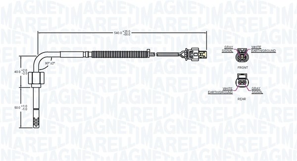 Magneti Marelli Sensor uitlaatgastemperatuur 172000023010
