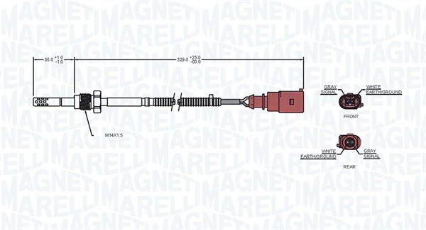 Magneti Marelli Sensor uitlaatgastemperatuur 172000029010