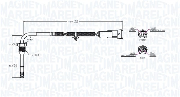 Magneti Marelli Sensor uitlaatgastemperatuur 172000077010