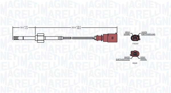 Magneti Marelli Sensor uitlaatgastemperatuur 172000085010