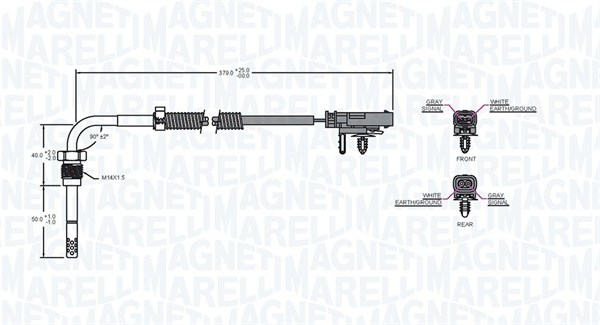 Magneti Marelli Sensor uitlaatgastemperatuur 172000117010