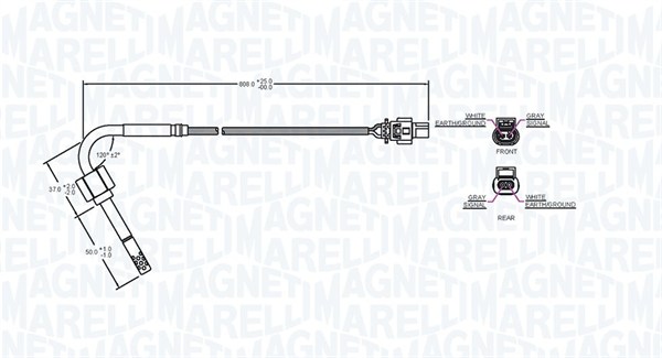 Magneti Marelli Sensor uitlaatgastemperatuur 172000119010