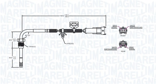 Magneti Marelli Sensor uitlaatgastemperatuur 172000143010