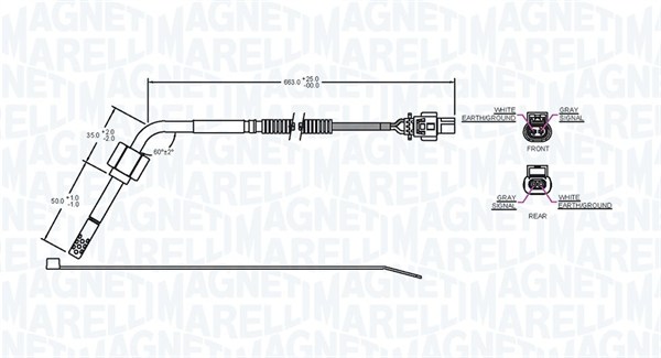 Magneti Marelli Sensor uitlaatgastemperatuur 172000147010