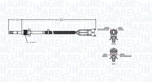 Magneti Marelli Sensor uitlaatgastemperatuur 172000149010