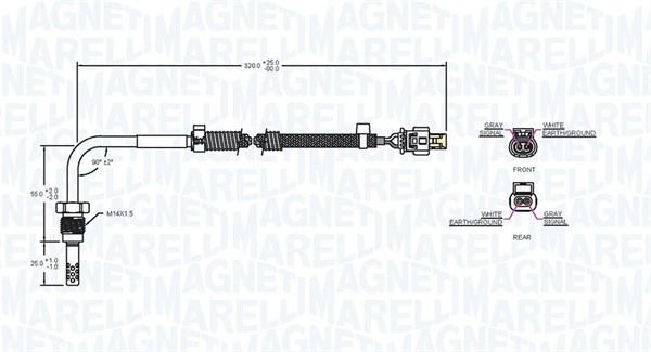 Magneti Marelli Sensor uitlaatgastemperatuur 172000151010